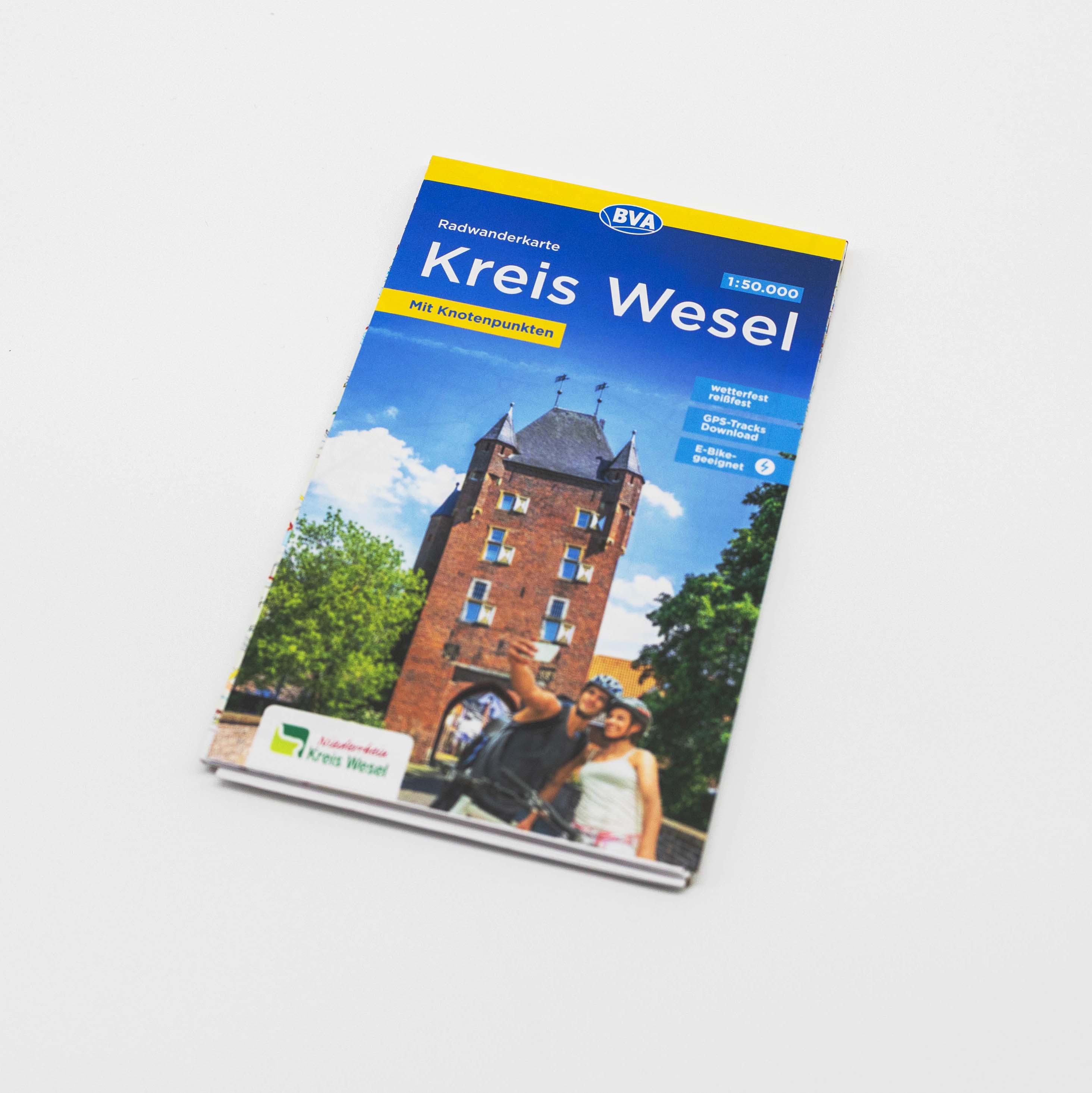 Radwanderkarte: Kreis Wesel BVA