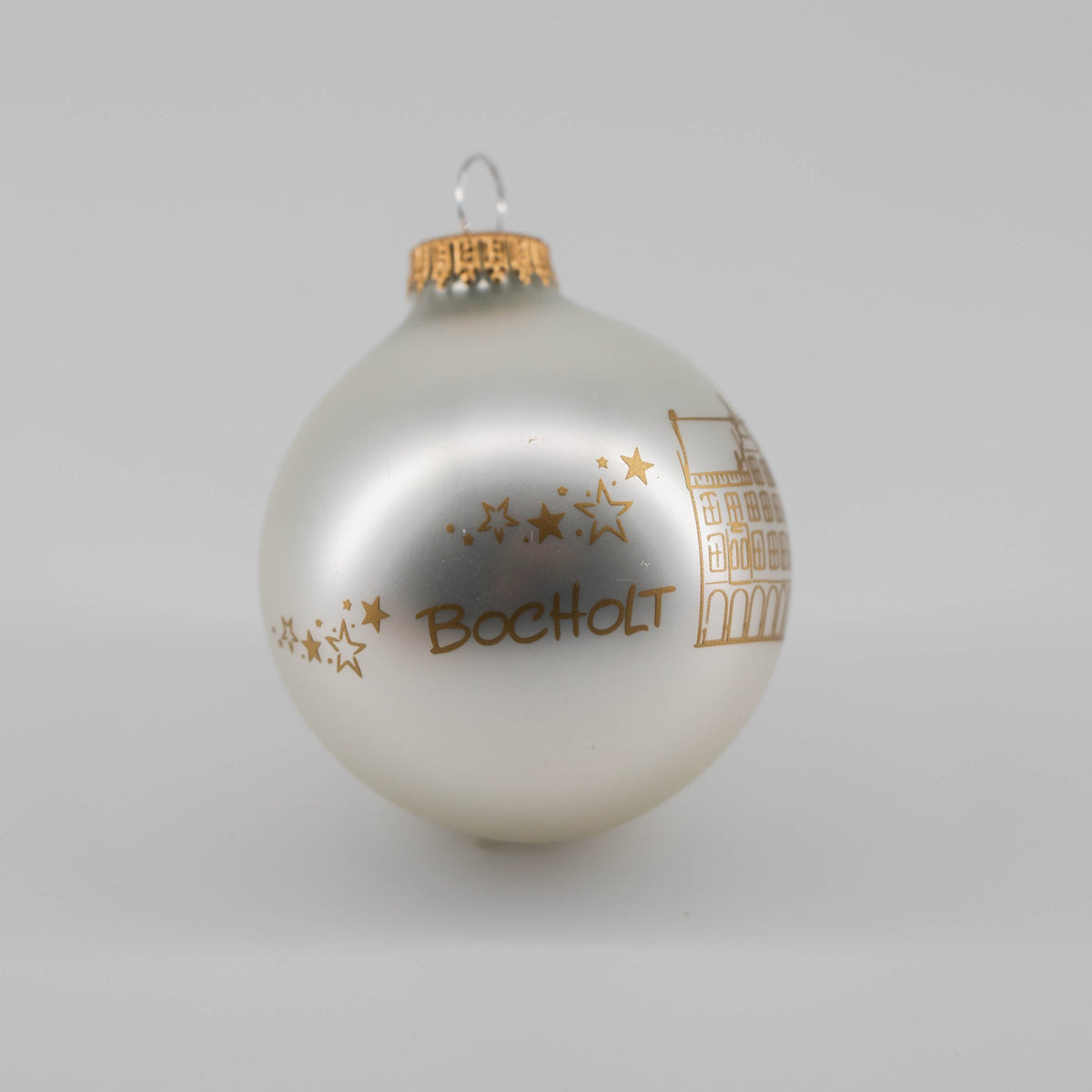 Weihnachtskugel mit Historischem Rathaus Bocholt