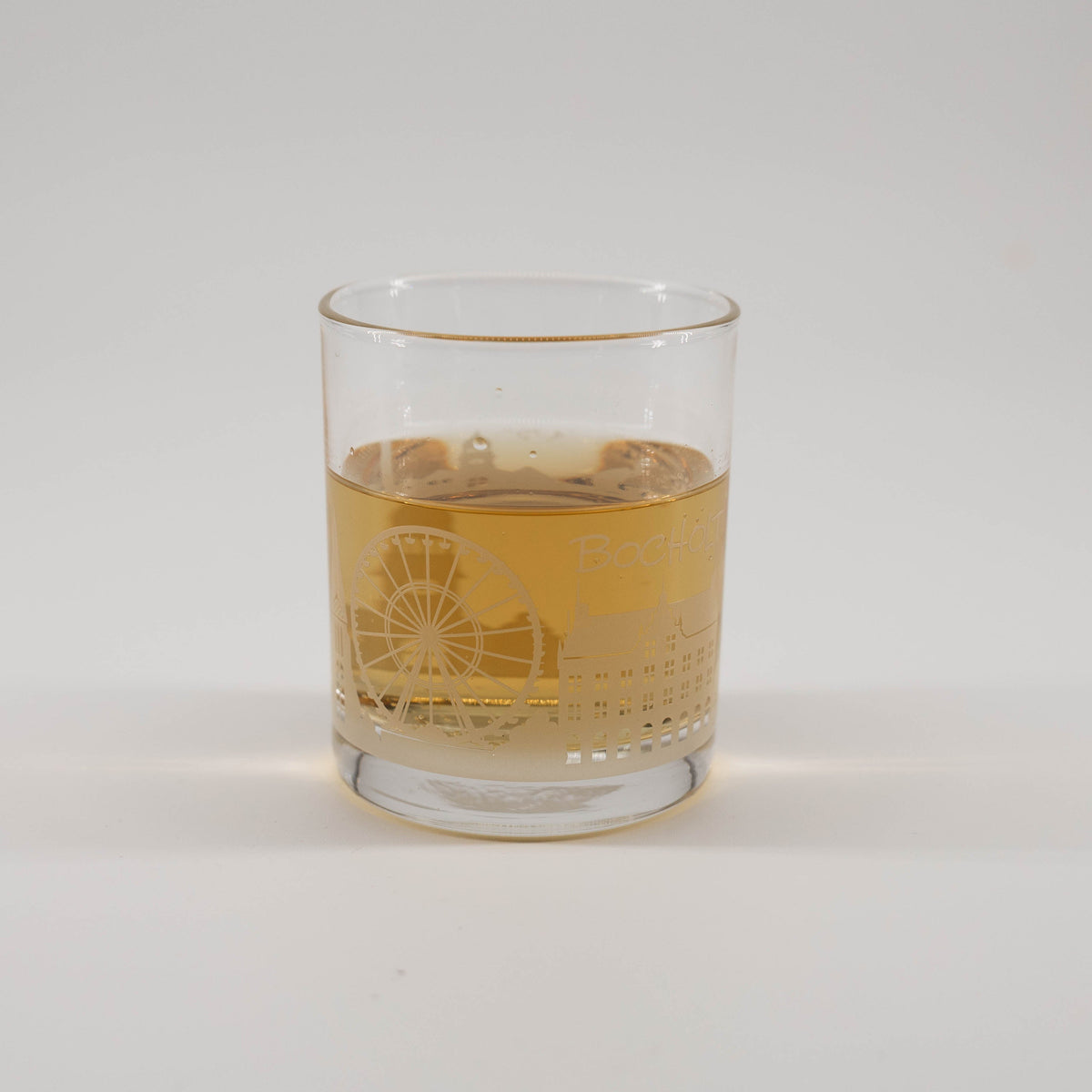 Whiskyglas mit Bocholter Skyline